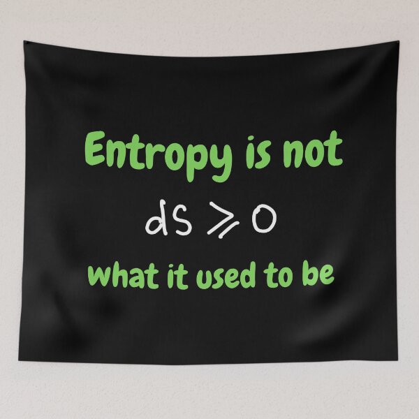 Item preview, Entropy is not what it used to be, funny physics and thermodynamics designed and sold by NoetherSym.