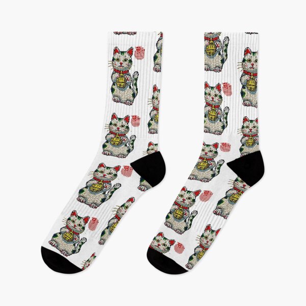 Item preview, Fortuna en puntos: Maneki Neko Dot Art designed and sold by geodedebit.