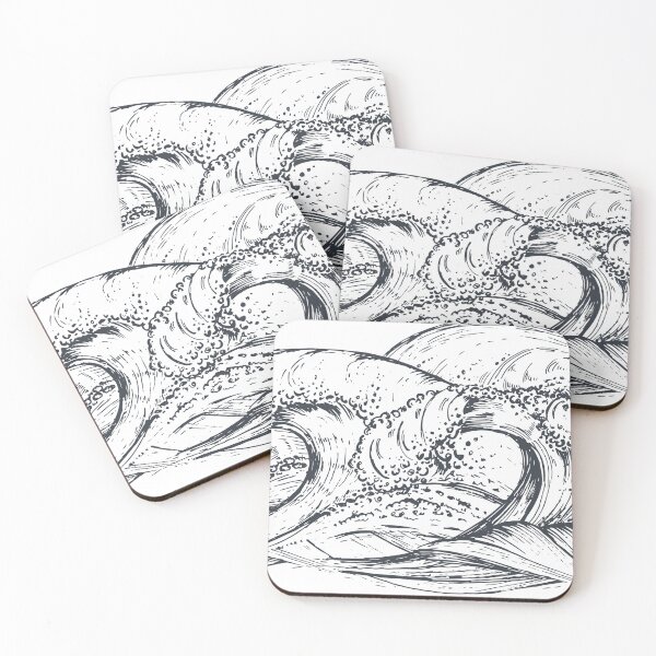 Item preview, seamless waves ocean contour marine elegance designed and sold by Anna Sacha.