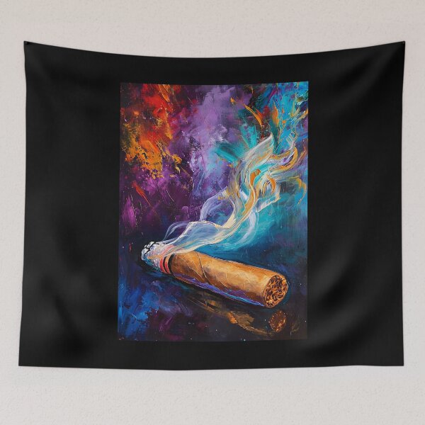 Item preview, Timeless Trails- A Symphony of White Fumes and Expressive Strokes designed and sold by OlfactoART Studio.