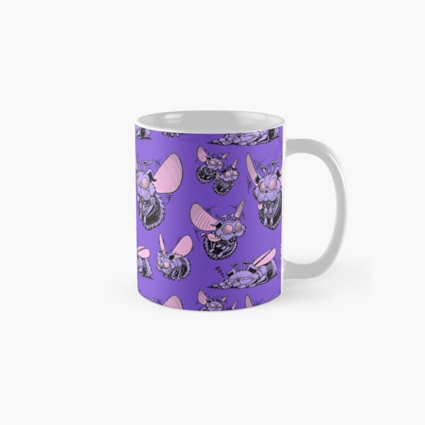 Pug Bees - Orange Pattern Classic Mug