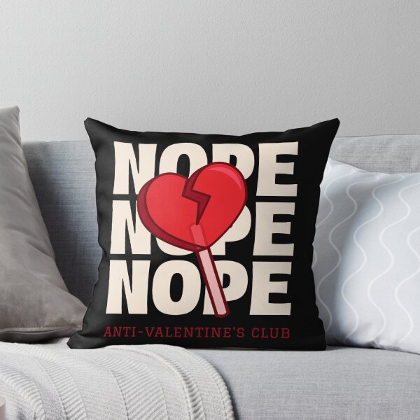 Item preview, Broken Heart Nope Funny Valentines Day Anti Valentines Day designed and sold by StudioTVDinners.
