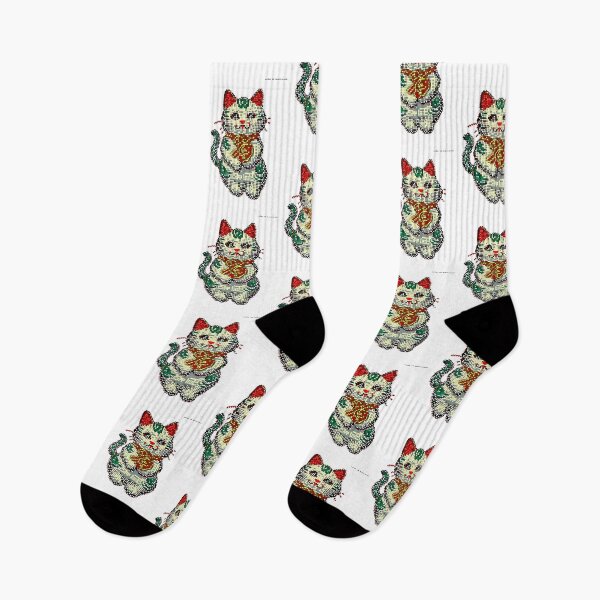 Item preview, Fortuna en puntos: Maneki Neko Dot Art designed and sold by geodedebit.