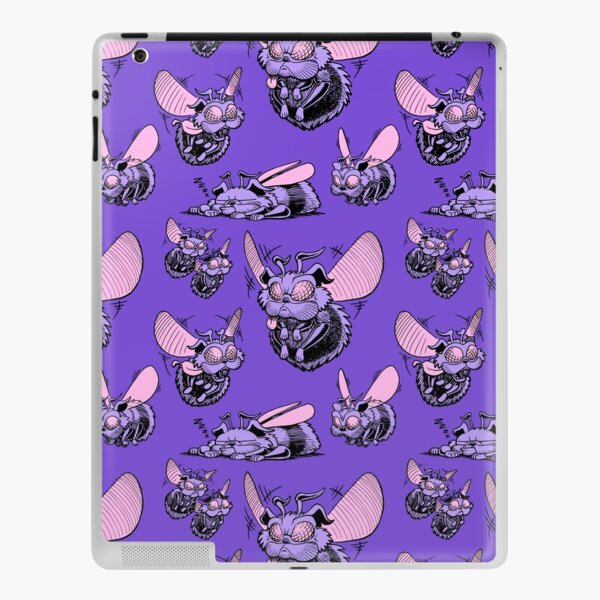 Pug Bees - Orange Pattern iPad Skin