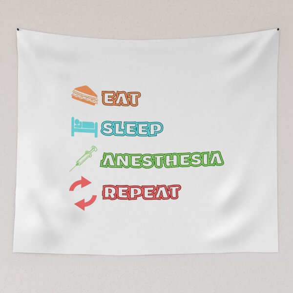 Item preview, Eat sleep anesthesia repeat designed and sold by lookvision.