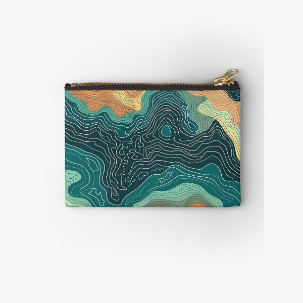 Item preview, Abstract Waves ocean Contour Line tourquoise  designed and sold by Anna Sacha.