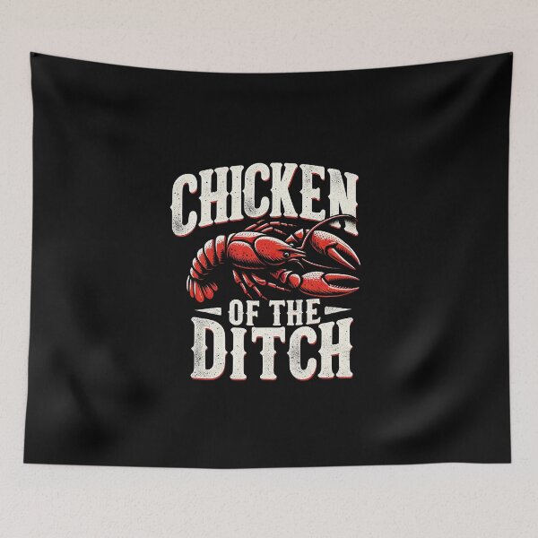 Item preview, Crawfish Chicken of the Ditch Crayfish Cajun Joke T-Shirt designed and sold by MAPDDesigns.