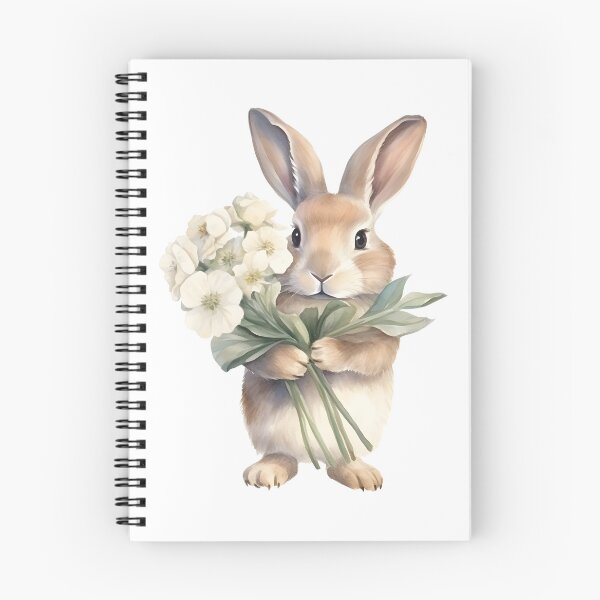 Item preview, Bunny with Flowers designed and sold by macco775.