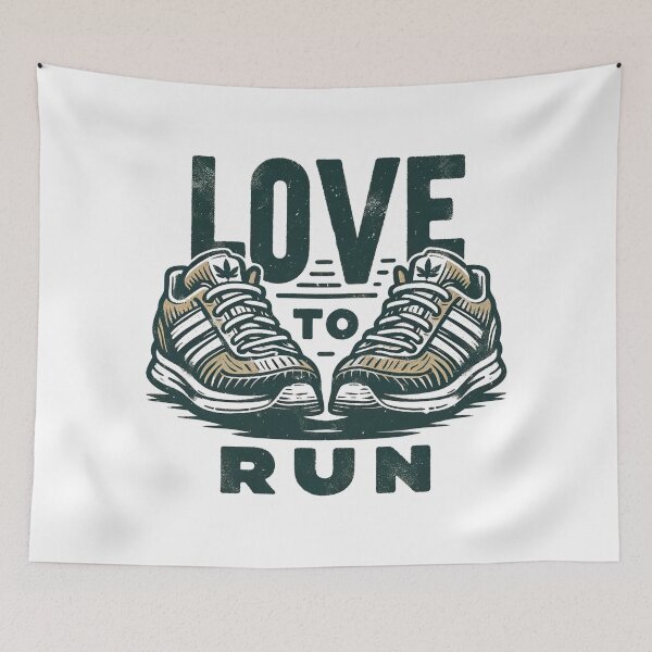 Item preview, Love To Run - A Runners Design designed and sold by Mindful-Designs.