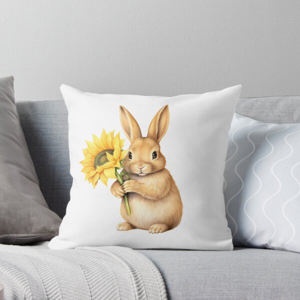 Item preview, Bunny with Sunflowers designed and sold by macco775.