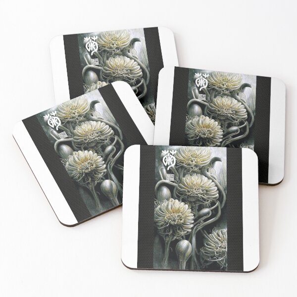 Item preview, Chrysanthemum (H.R. Giger style) designed and sold by ChaosKenArt.