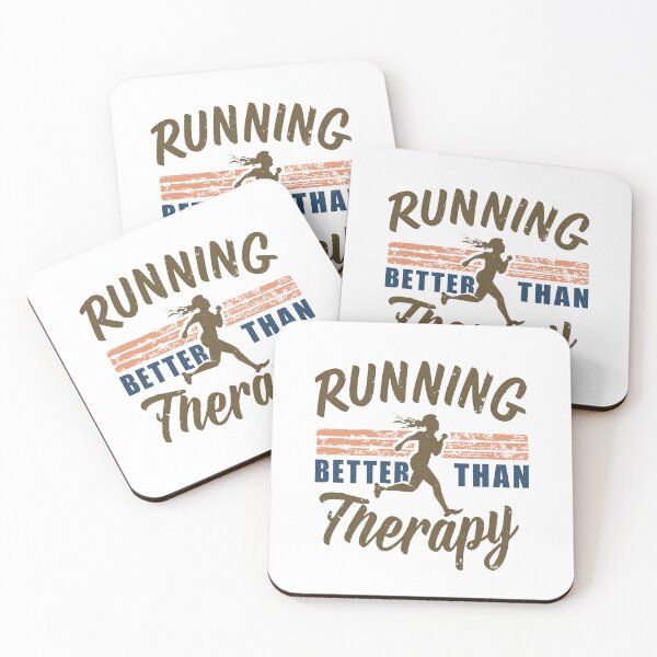 Item preview, Running - Better Than Therapy - A Runners Design designed and sold by Mindful-Designs.