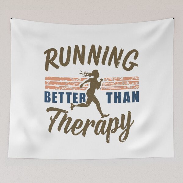 Item preview, Running - Better Than Therapy - A Runners Design designed and sold by Mindful-Designs.