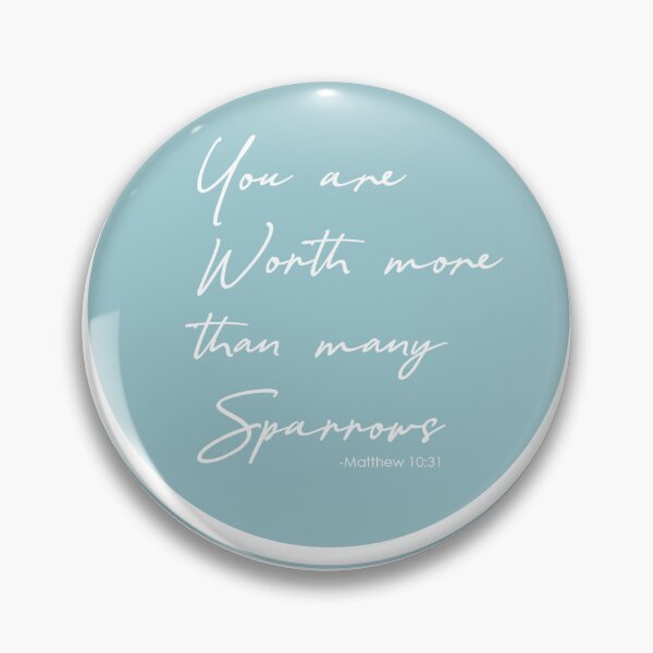 Item preview, More than Sparrows Sticker designed and sold by Catholics4Hire.