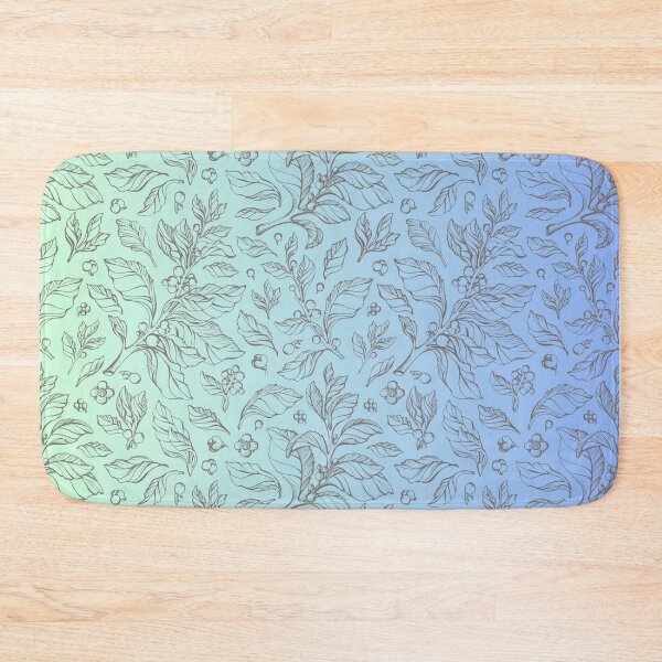 Item preview, Leaves pattern in green and blue background  designed and sold by Anisha  Vaz.