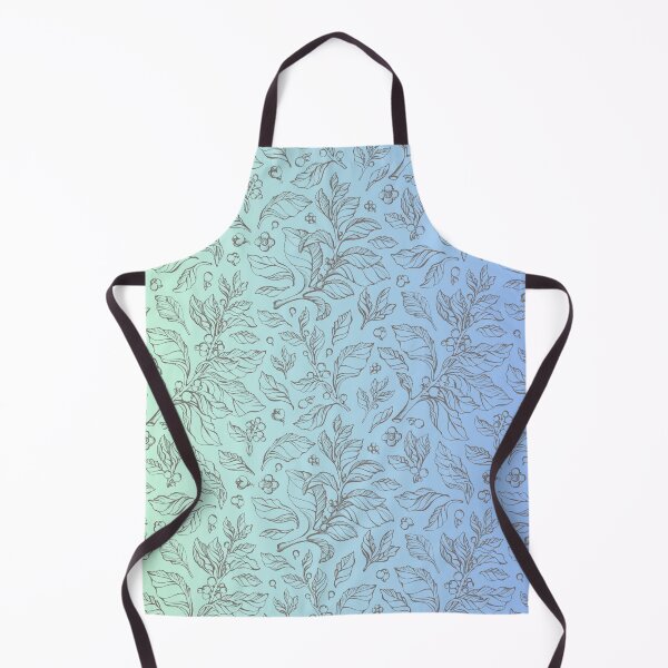 Item preview, Leaves pattern in green and blue background designed and sold by Anisha Vaz.