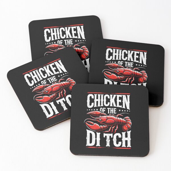 Item preview, Crawfish Chicken of the Ditch Crayfish Cajun Joke T-Shirt designed and sold by MAPDDesigns.