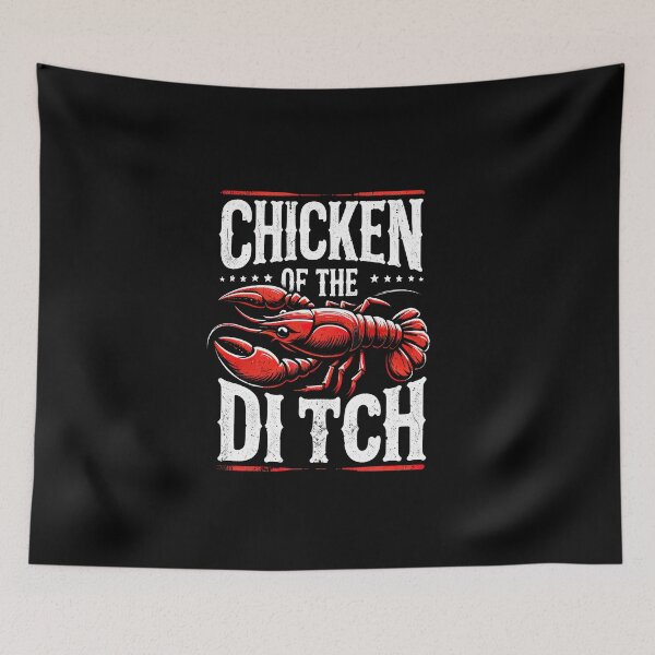 Item preview, Crawfish Chicken of the Ditch Crayfish Cajun Joke T-Shirt designed and sold by MAPDDesigns.