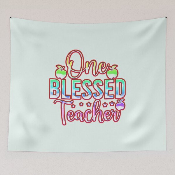 Item preview, One Blessed Teacher designed and sold by franktact.