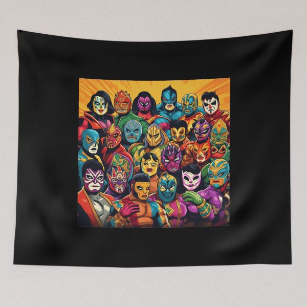 Item preview, Wrestlers Hero Faces project. designed and sold by MillennialsArt.
