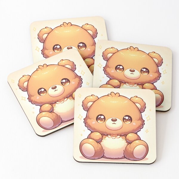 Item preview, Cuddlebeam Teddy Bear Chibi Cartoon designed and sold by CuddlesCartoons.