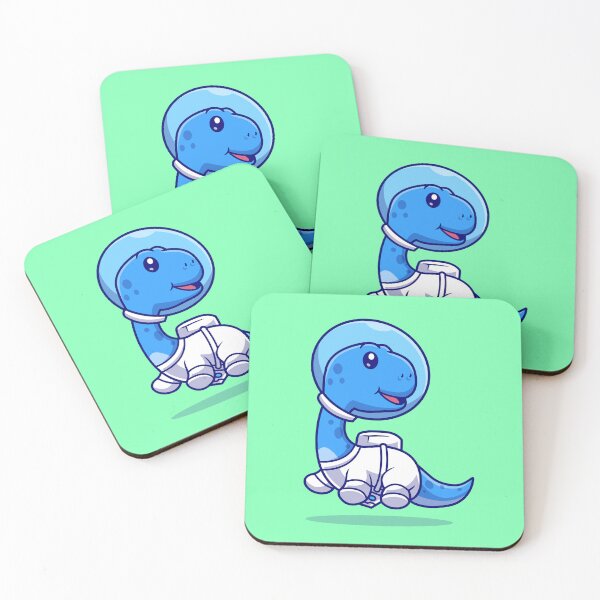Item preview, Cosmic Bronto Explorer: Cute Brontosaurus Dino Astronaut Icon designed and sold by hjian8219.