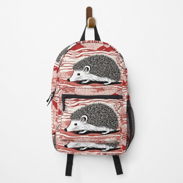 Item preview, Woodblock Style Hedgehog designed and sold by LittleGoblinPrs.