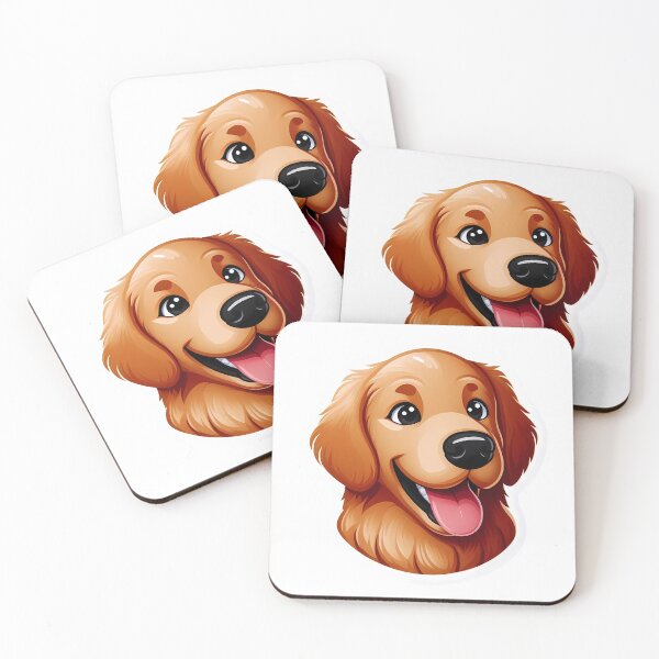 Item preview, Golden Retriever Doggo Joyful Expression Amidst Artistic Obscurity designed and sold by DethLock.