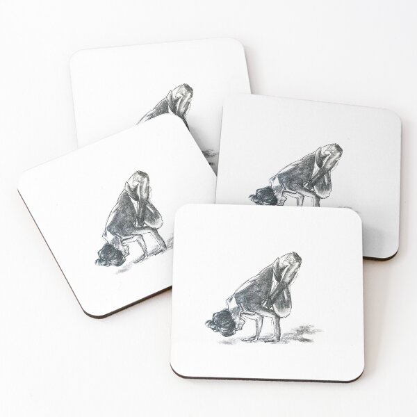 Item preview, Charcoal Yoga Pose designed and sold by Joy-in-Life.