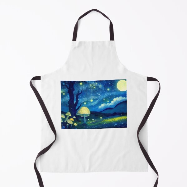 Item preview, Blue Starry Night - Magic Mushroom Forest #39 designed and sold by Scarlet Swan.