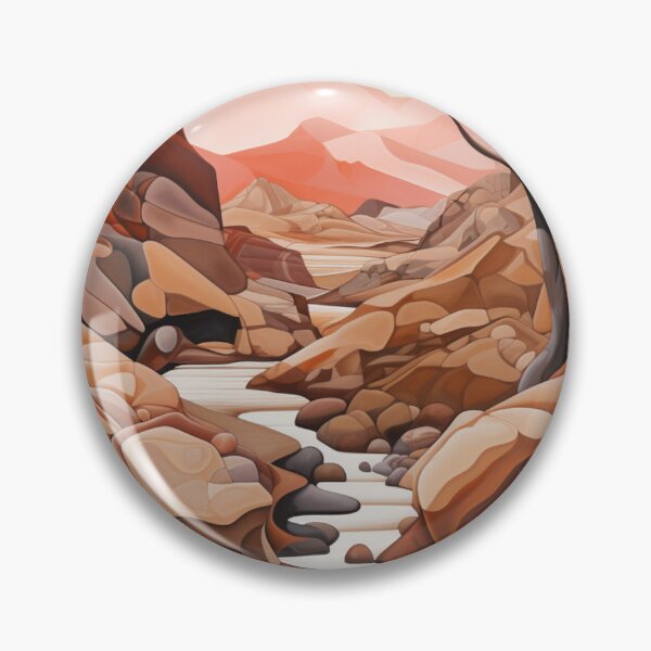 Item preview, Arid landscape in reds designed and sold by ThisWayUpAr.