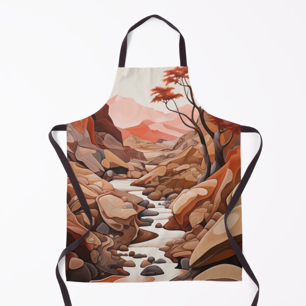 Item preview, Arid landscape in reds designed and sold by ThisWayUpAr.