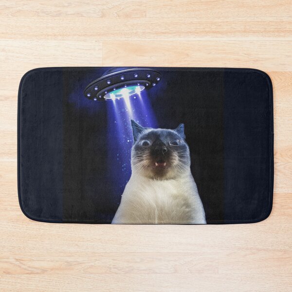 Item preview, photo of cat selfie with ufo designed and sold by nesgalina.