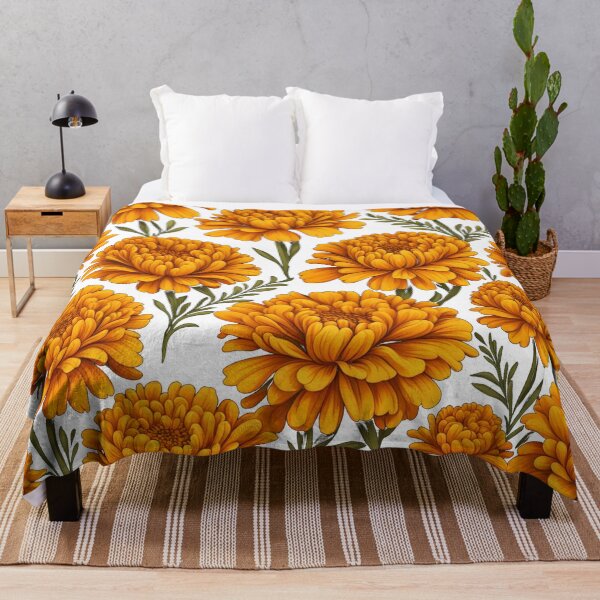 Item preview, Marigold Flowers Pattern designed and sold by Uday24.