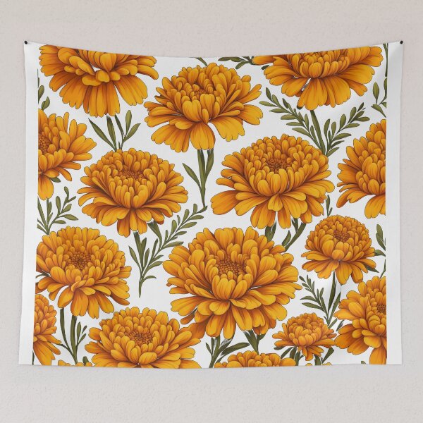Item preview, Marigold Flowers Pattern  designed and sold by Uday24.