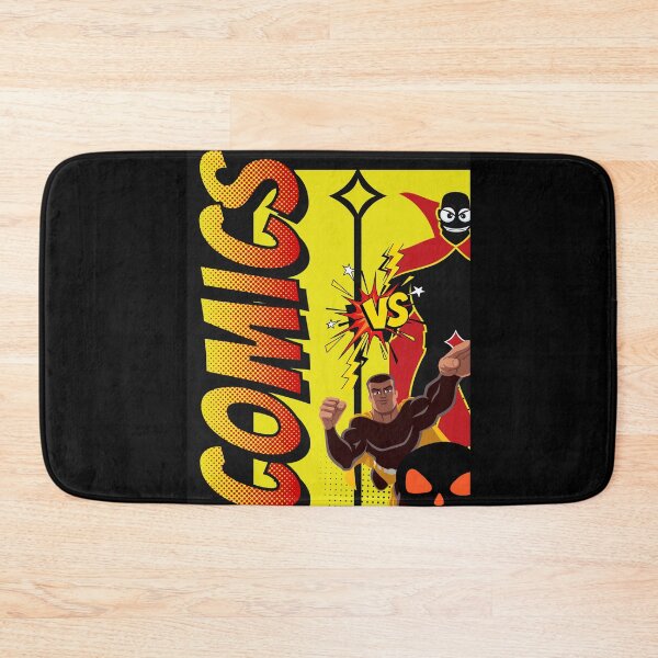 Item preview, Comicbook Superhero Guy with Bad Guy designed and sold by Bennymp.