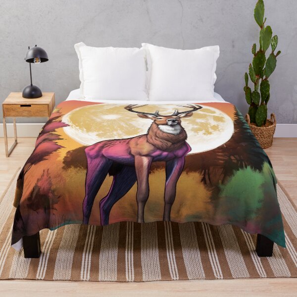 Item preview, a beautiful nature scene-buck moon designed and sold by aledfychan.