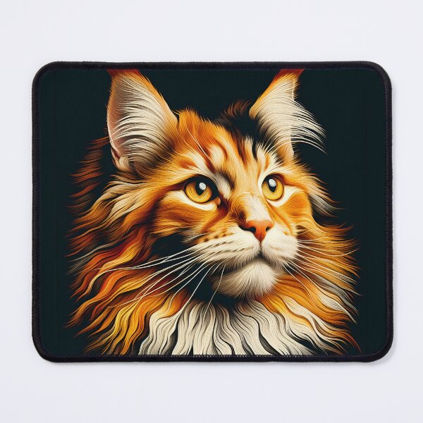 Item preview, Majestic Maine Coon Inspired Art designed and sold by BastKittyStore.