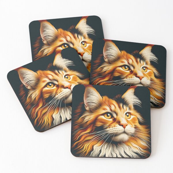 Item preview, Majestic Maine Coon Inspired Art designed and sold by BastKittyStore.