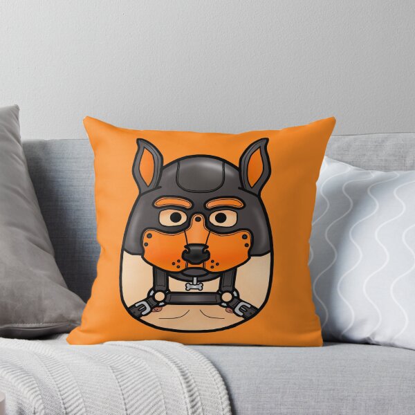 Item preview, Kinkmallows - Orange Pup Play Neoprene Hood designed and sold by Zphal.