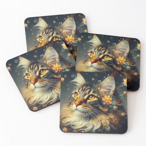 Item preview, Whiskered Impression: Maine Coon Majesty designed and sold by BastKittyStore.