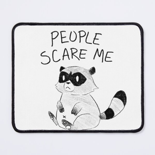 Item preview, La gente me asusta mapache designed and sold by Raccoondoodles.