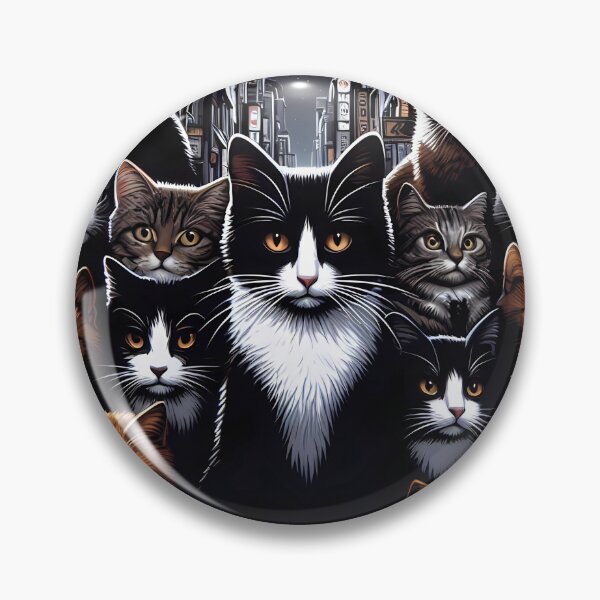 Item preview, Street Cats: A Moonlit Night in Detailed Feline Artistry designed and sold by DethLock.
