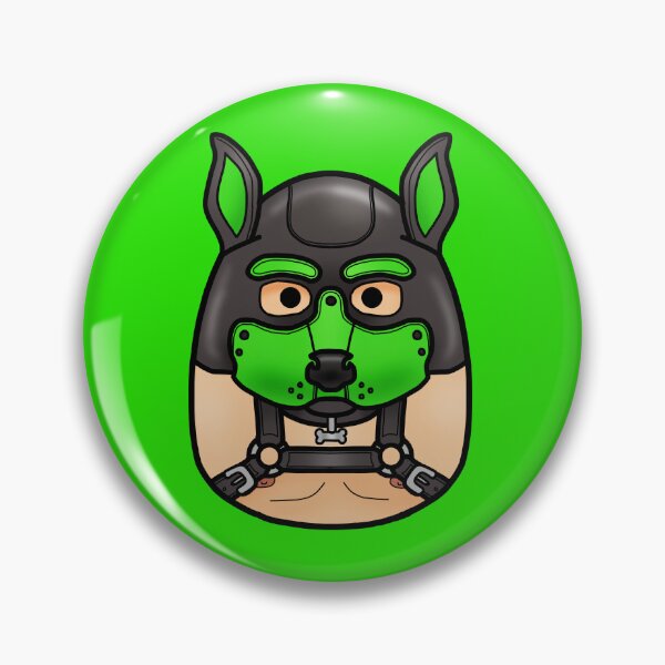 Item preview, Kinkmallows - Lime Green Pup Play Neoprene Hood designed and sold by Zphal.