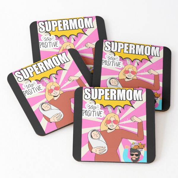 Item preview, Comic Book Supermom Guy with Dad Cheering designed and sold by Bennymp.