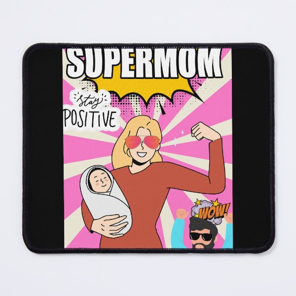Item preview, Comic Book Supermom Guy with Dad Cheering designed and sold by Bennymp.