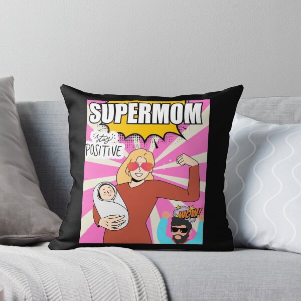 Item preview, Comic Book Supermom Guy with Dad Cheering designed and sold by Bennymp.