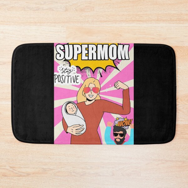 Item preview, Comic Book Supermom Guy with Dad Cheering designed and sold by Bennymp.