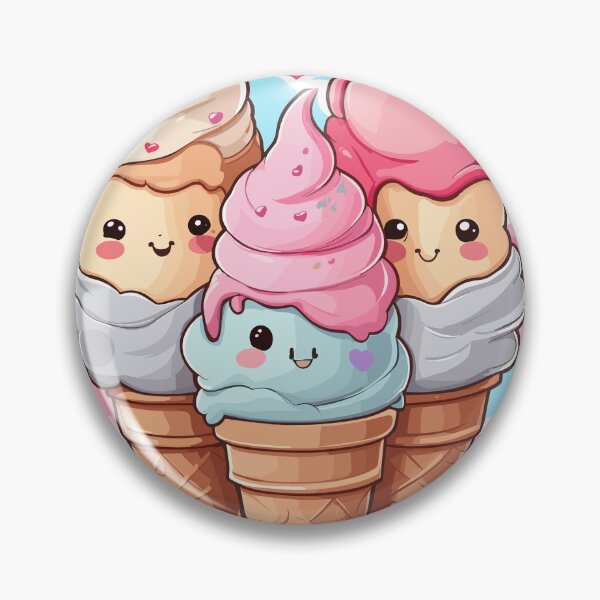 Item preview, Cute kawaii ice cream designed and sold by teedesigndaily.