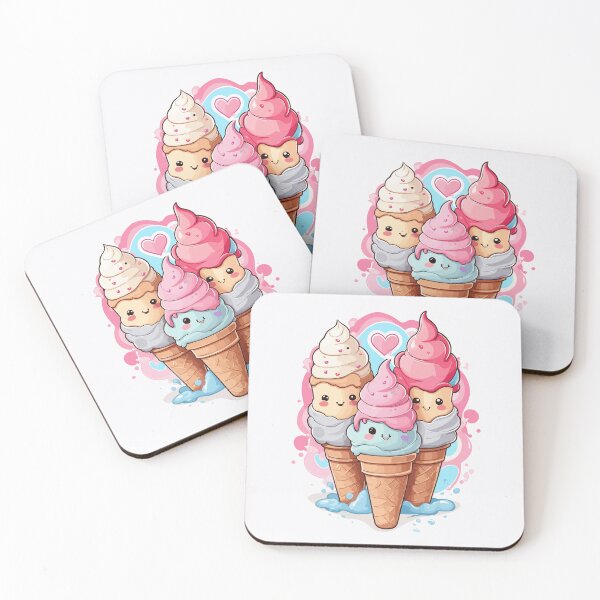 Item preview, Cute kawaii ice cream designed and sold by teedesigndaily.